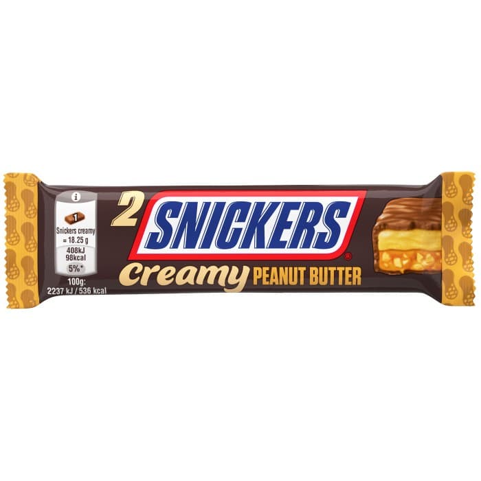 Snickers Creamy Peanut Butter 36,5g – från Snickers – 15 kr – hos Delitea