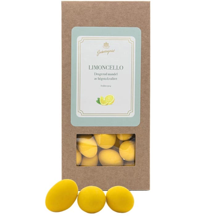 Sockerbageriet Dragerad Mandel Limoncello 150g – från Sockerbageriet – 84 kr – hos Delitea