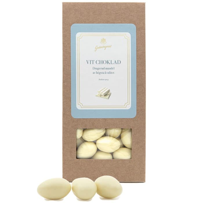Sockerbageriet Dragerad Mandel Vit Choklad 150g – från Sockerbageriet – 84 kr – hos Delitea