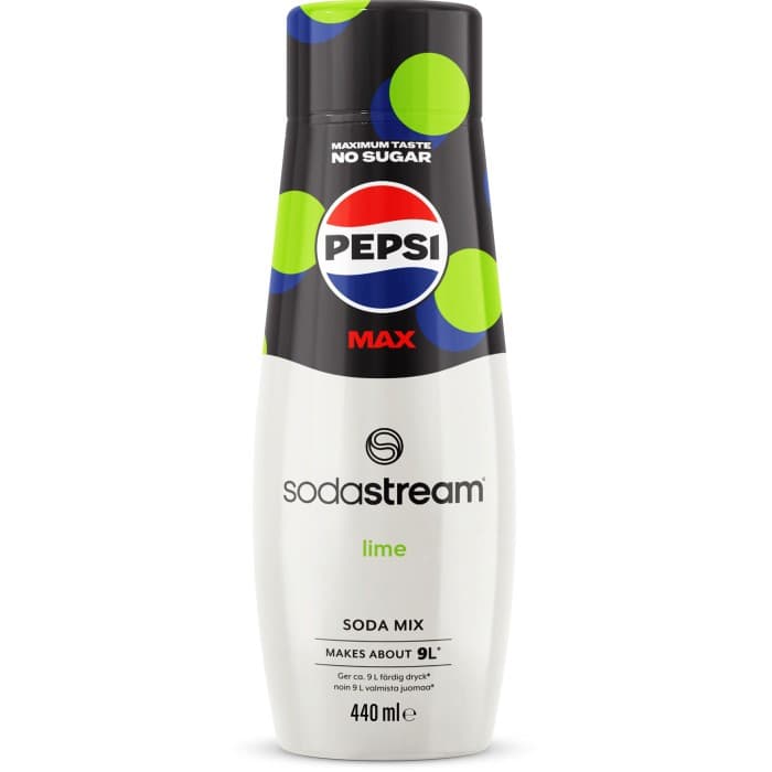 SodaStream Pepsi Max Lime Soda Mix 440ml – från SodaStream – 65 kr – hos Delitea