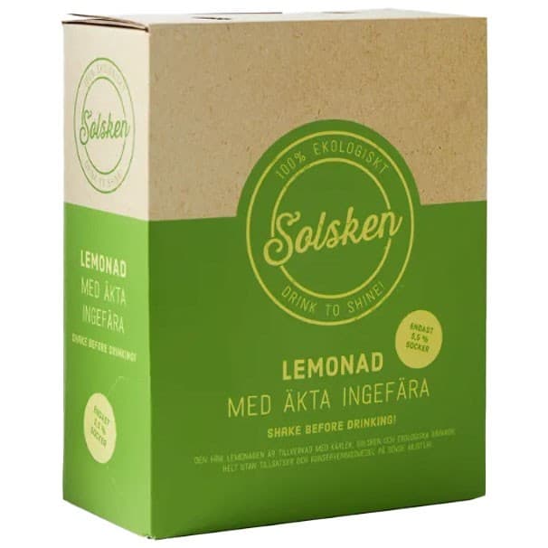 Solsken Lemonad Citron & Ingefära 3L – från Solsken – 169 kr – hos Delitea