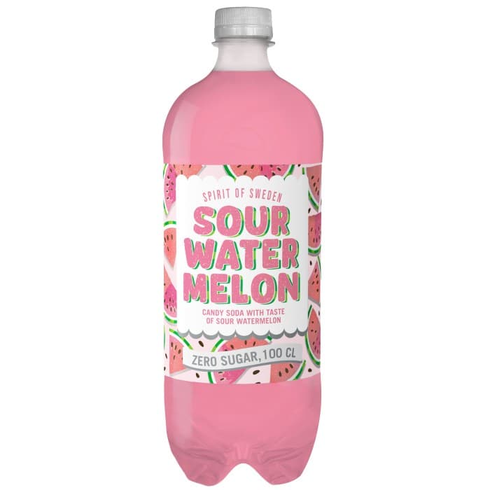 Spirit of Sweden Sour Watermelon Zero Läsk 1L – från Spirit of Sweden – 20 kr – hos Delitea