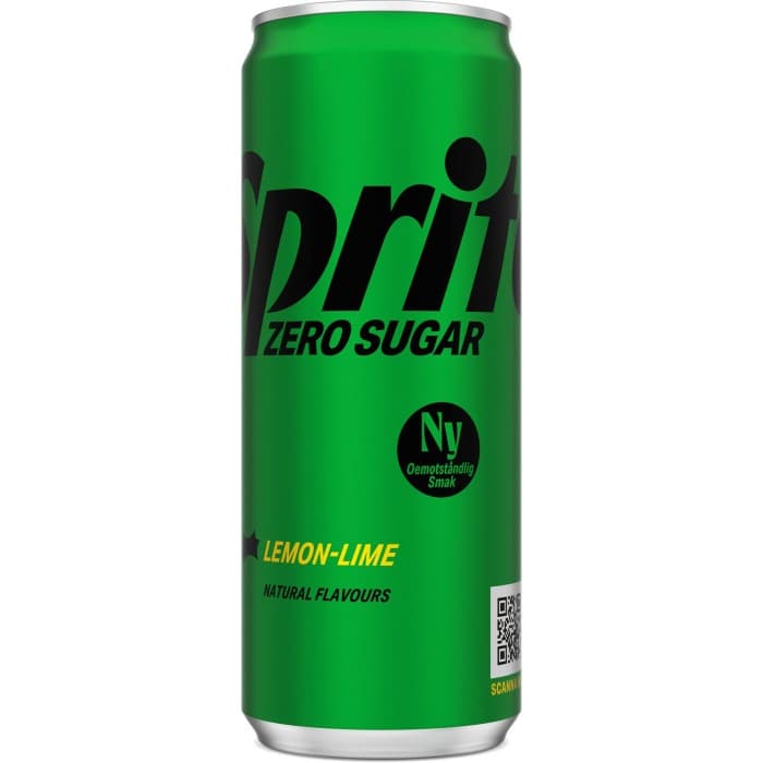 Sprite Zero Sugar Läsk Burk 33cl – från Sprite – 12 kr – hos Delitea