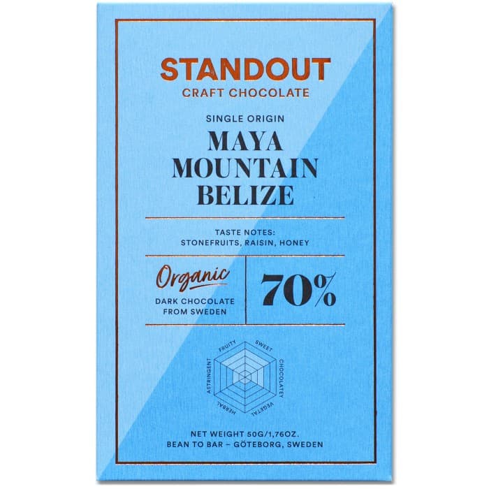 Standout Chocolate Belize Maya Mountain 50g – från Standout Chocolate – 65 kr – hos Delitea