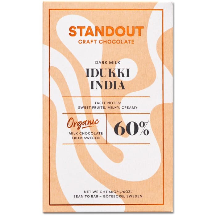 Standout Chocolate India Mjölk 50g – från Standout Chocolate – 65 kr – hos Delitea