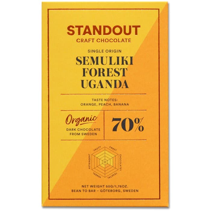 Standout Chocolate Uganda Semuliki Forest 50g – från Standout Chocolate – 65 kr – hos Delitea