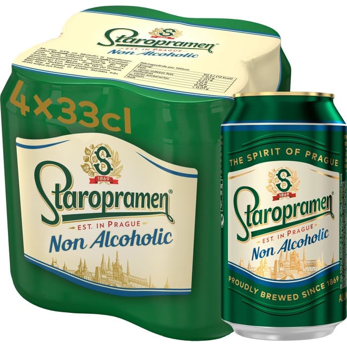 Staropramen Alkoholfri Burk 0,5% 4x33cl