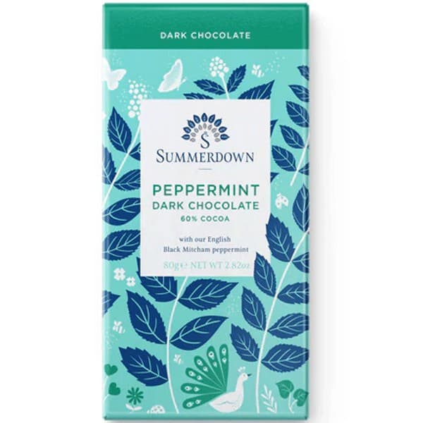 Summerdown Mörk Choklad 60% Mint 80g – från Summerdown Mint – 43 kr – hos Delitea