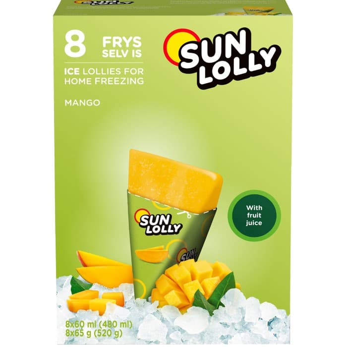 Sun Lolly Isglass Mango 8-pack från Sun Lolly – köp hos Delitea