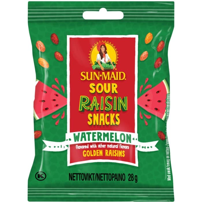 Sun-Maid Vattenmelon Russinsnack 28g – från Sun-Maid – 16 kr – hos Delitea
