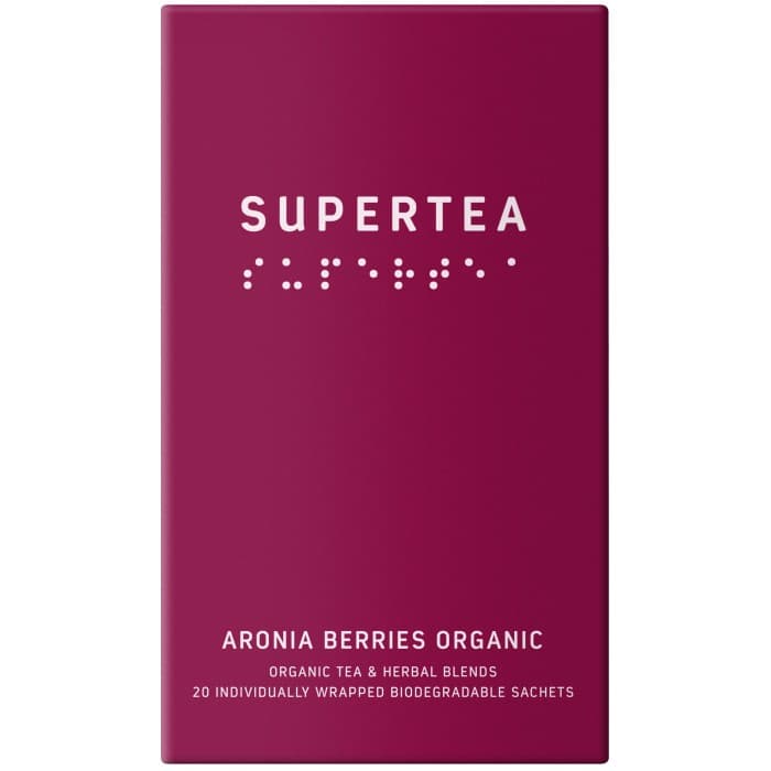 Supertea Aronia Berries Organic 20 tepåsar – från Supertea – 59 kr – hos Delitea