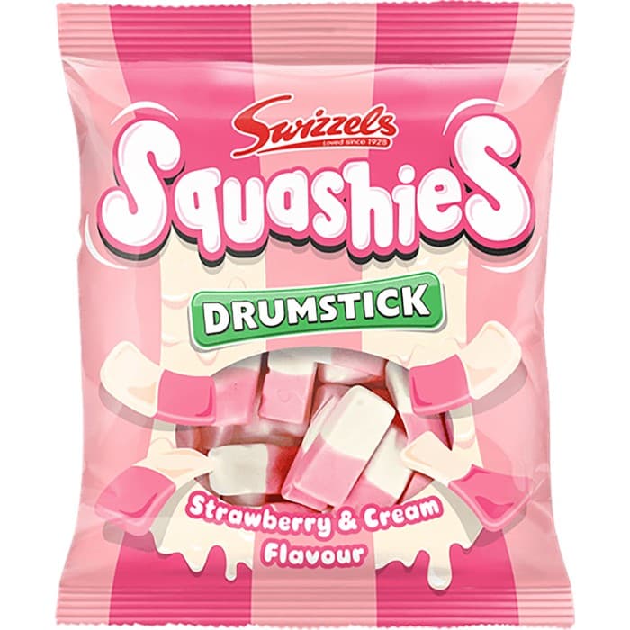 Swizzels Drumstick Squashies Strawberry 140g från Swizzels – köp hos Delitea