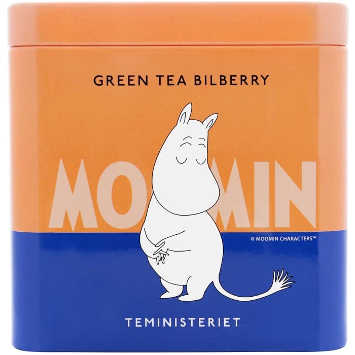 Teministeriet Moomin Green Tea Bilberry Tin 100g från Teministeriet – köp hos Delitea
