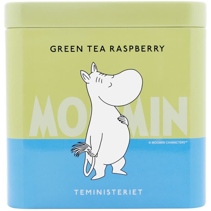 Teministeriet Moomin Green Tea Raspberry Tin 100g – från Teministeriet – 185 kr – hos Delitea