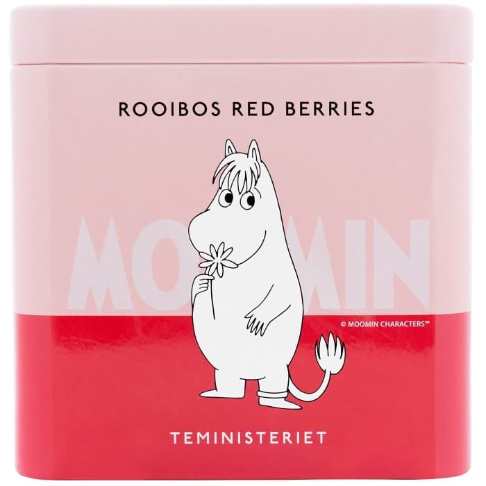 Teministeriet Moomin Rooibos Red Berries Tin 100g – från Teministeriet – 199 kr – hos Delitea