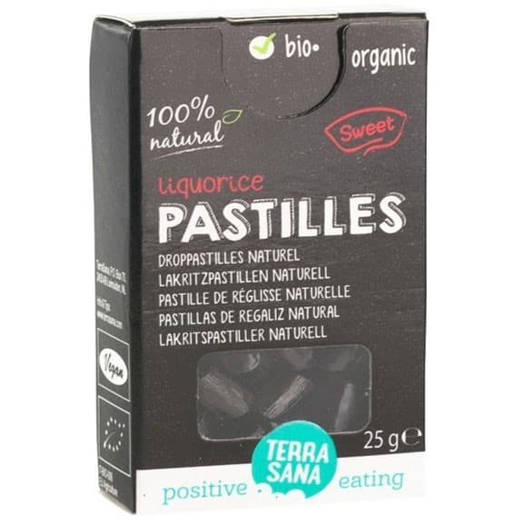 TerraSana Lakrits-natural Pastiller 25g – från TerraSana – 39 kr – hos Delitea
