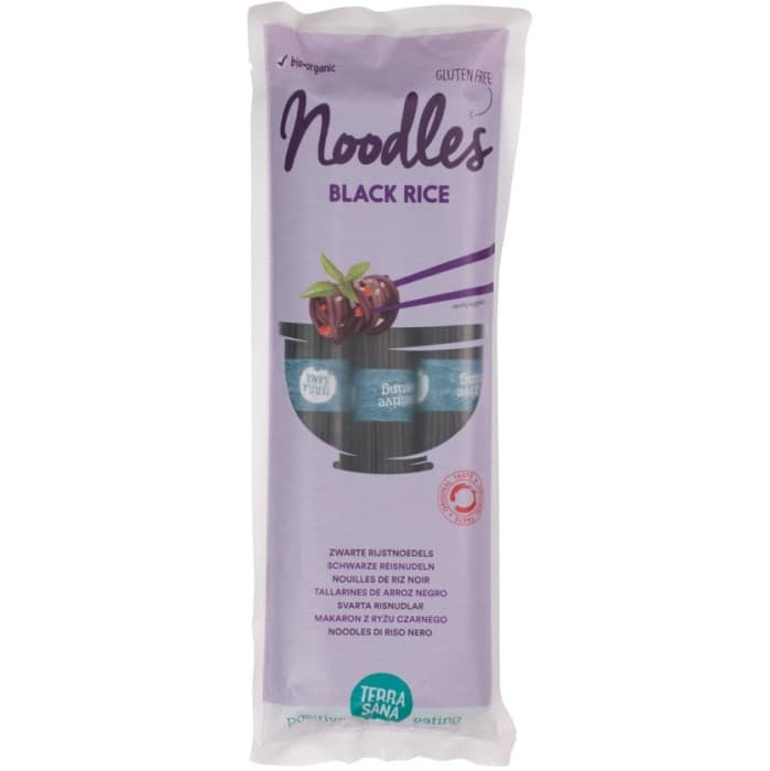 TerraSana Nudlar Svart Råris 250g från TerraSana – köp hos Delitea