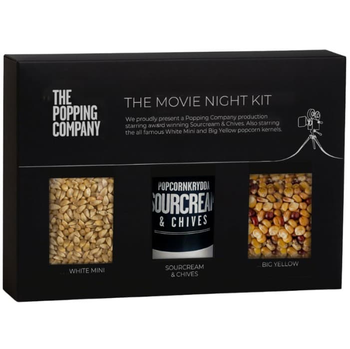 The Popping Company Popcorn Movie Night Kit 2x150g – från The Popping Company – 169 kr – hos Delitea