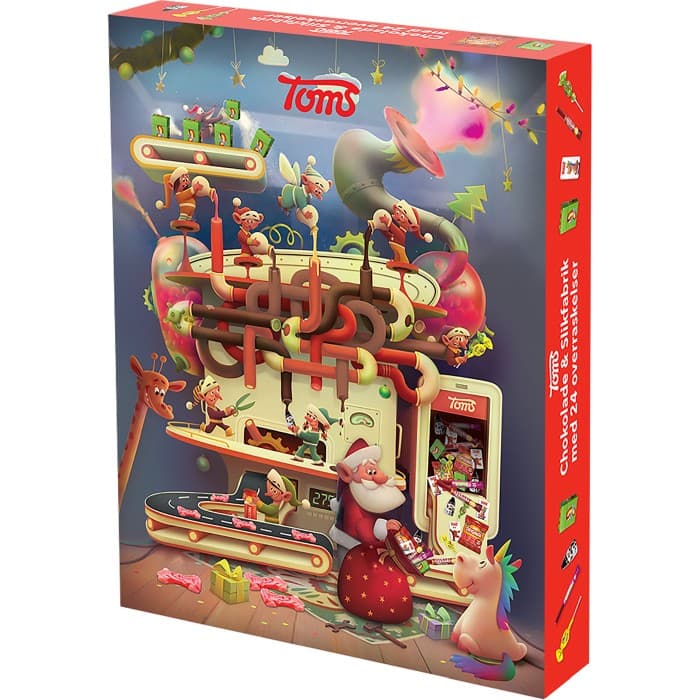 Toms Julfabrik Adventskalender 385g
