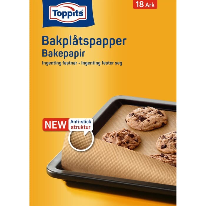 Toppits Bakplåtspapper 18ark