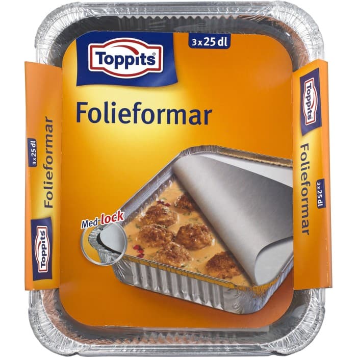 Toppits Folieform med Lock 25dl 3st