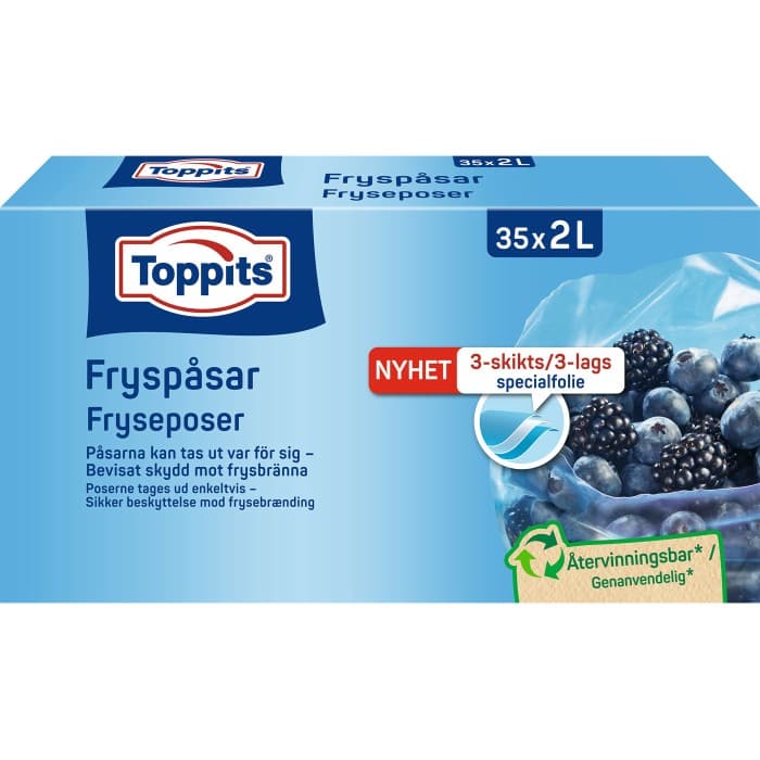 Toppits Fryspåsar 2L 35st