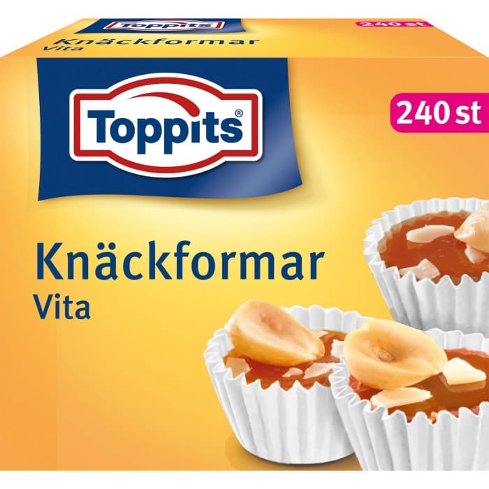 Toppits Knäckformar Vita 240st
