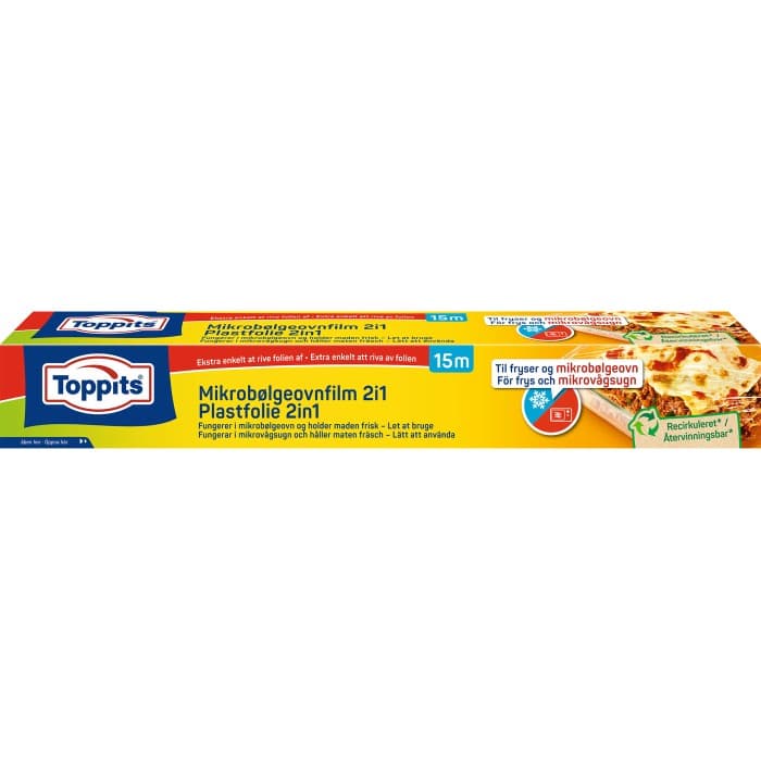 Toppits Plastfolie 2-i-1 15m