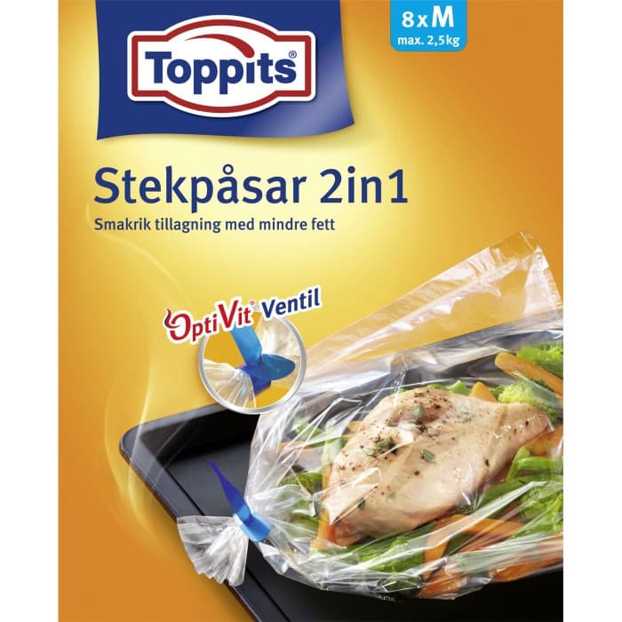 Toppits Stekpåsar 2,5kg 8st