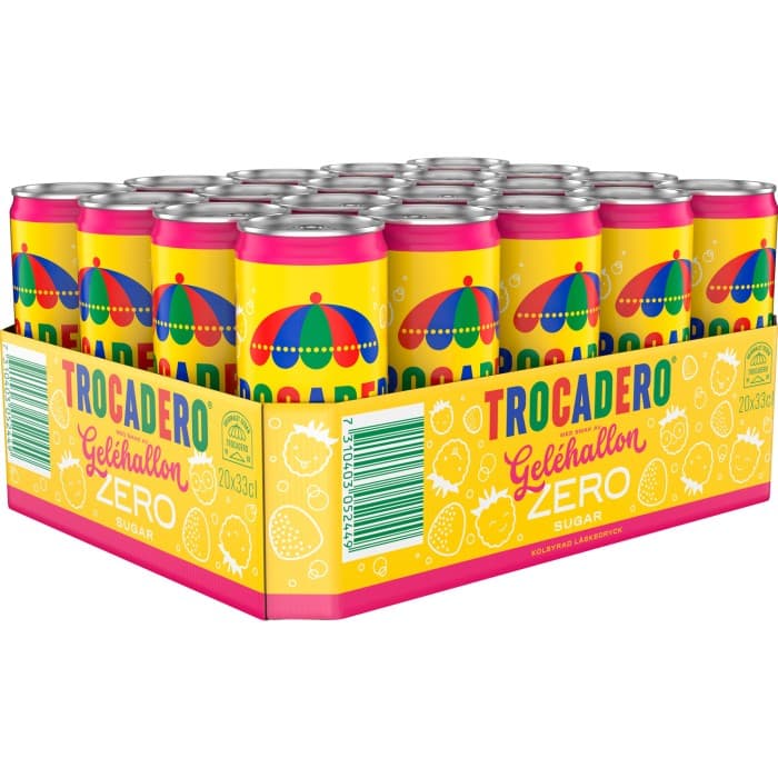 Trocadero Geléhallon Zero 20x33cl – från Trocadero – 139 kr – hos Delitea