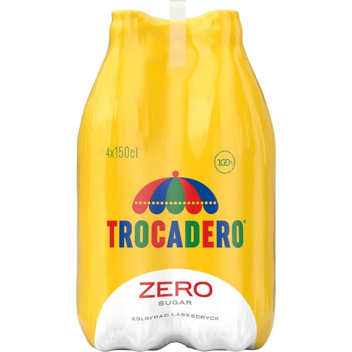 Trocadero Zero Läsk PET 4x1,5L – från Trocadero – 69 kr – hos Delitea