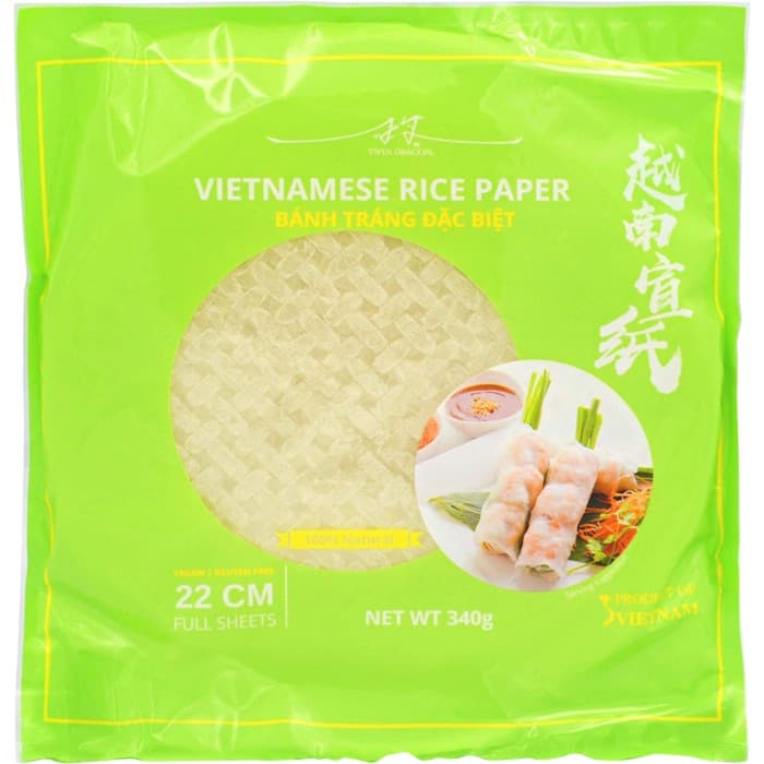 Twin Dragon Rice Papper 22cm 340g – från Twin Dragon – 27 kr – hos Delitea