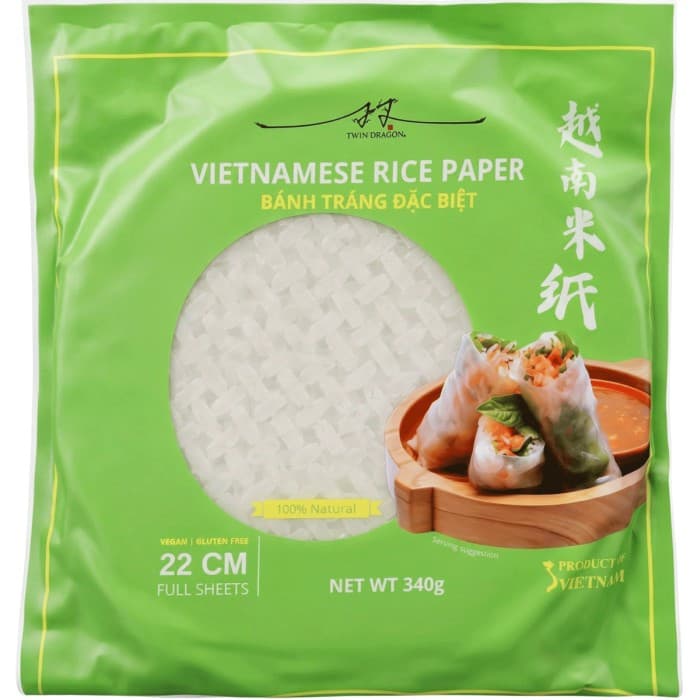 Twin Dragon Rice Papper 22cm 340g från Twin Dragon – köp hos Delitea