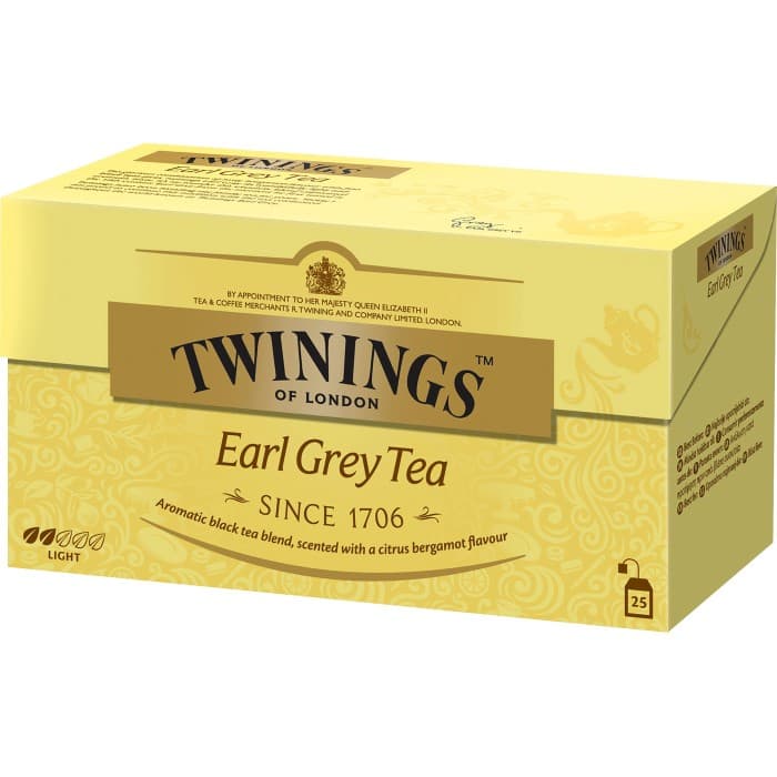 Twinings Te Earl Grey Tepåsar 25-pack – från Twinings – 42 kr – hos Delitea
