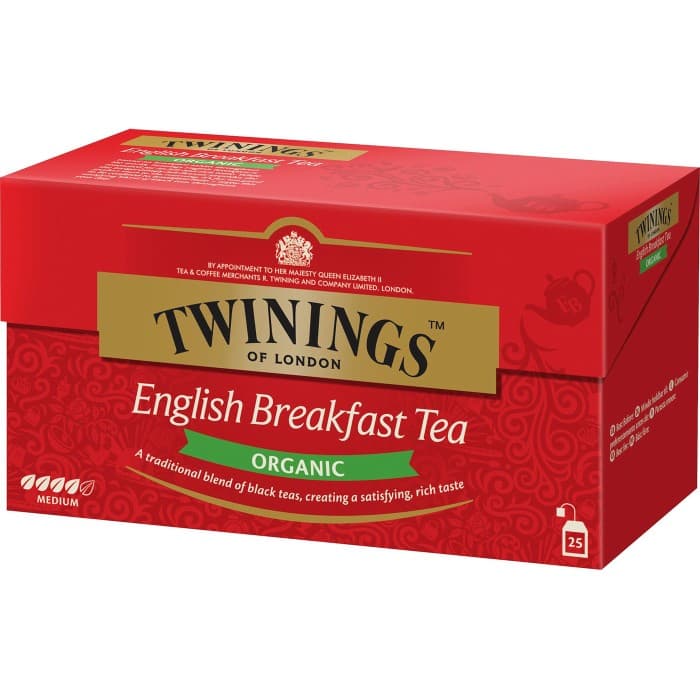 Twinings Te English Breakfast Organic 25-pack – från Twinings – 40 kr – hos Delitea