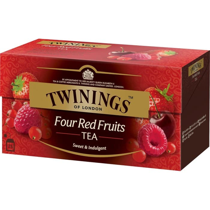 Twinings Te Fyra Röda Frukter Tepåsar 25-pack – från Twinings – 42 kr – hos Delitea