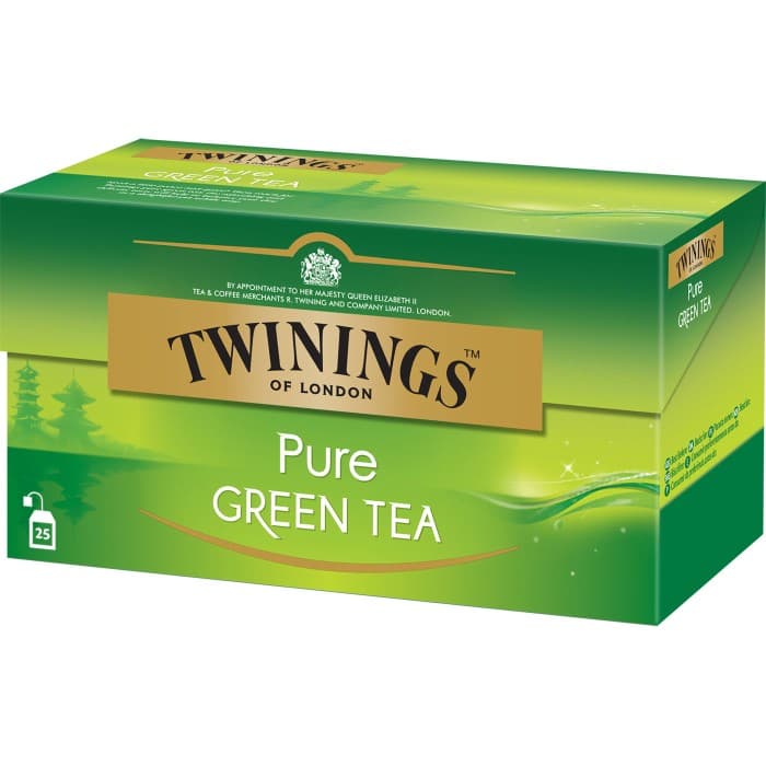Twinings Te Pure Green Tea Tepåsar 25-pack – från Twinings – 42 kr – hos Delitea