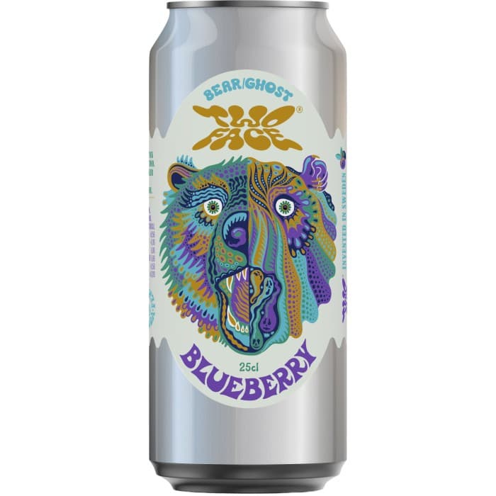 Two Face Blåbär Fermenterad Tedryck 25cl – från Two Face – 30 kr – hos Delitea