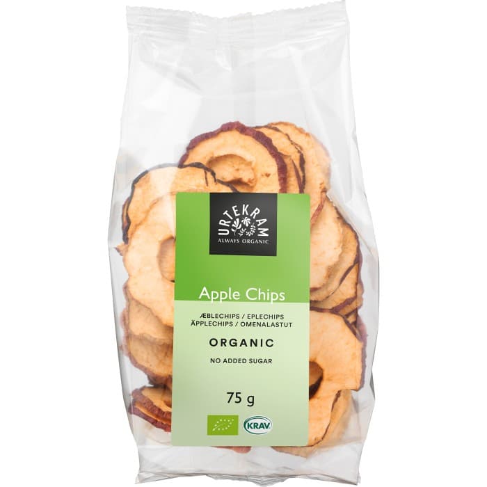 Urtekram Äpplechips 75g – från Urtekram – 39 kr – hos Delitea