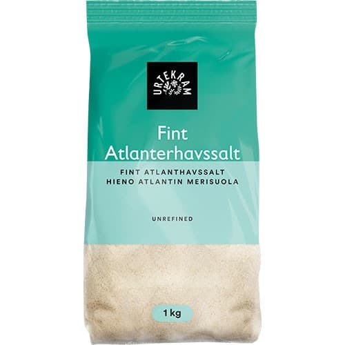 Urtekram Atlanthavssalt Fint 1kg – från Urtekram – 39 kr – hos Delitea
