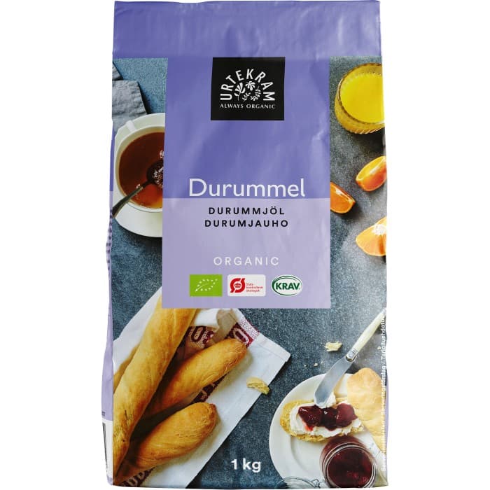 Urtekram Durummjöl 1kg från Urtekram – köp hos Delitea