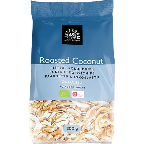 Urtekram Kokoschips Rostade 200g – från Urtekram – 49 kr – hos Delitea