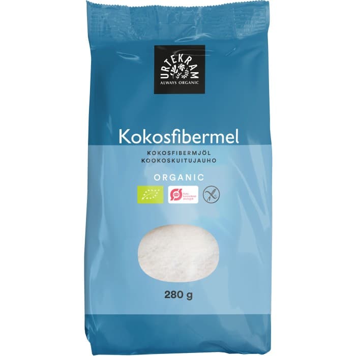 Urtekram Kokosfibermjöl 280g – från Urtekram – 38 kr – hos Delitea