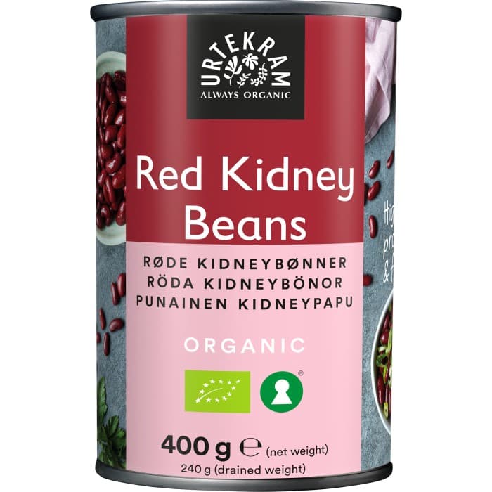 Urtekram Röda Kidneybönor 400g – från Urtekram – 25 kr – hos Delitea