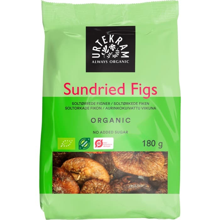 Urtekram Soltorkade Fikon 180g från Urtekram – köp hos Delitea