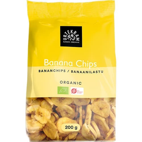 Urtekram Söta Bananchips 200g – från Urtekram – 36 kr – hos Delitea