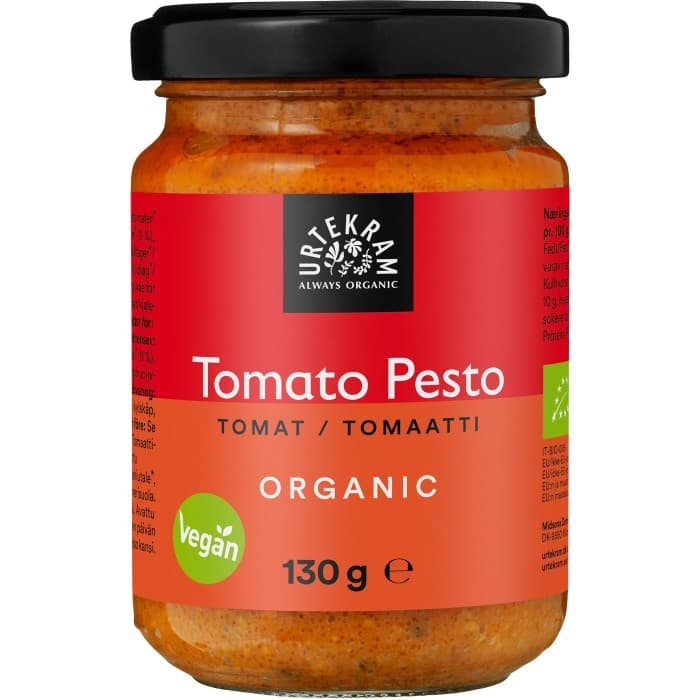 Urtekram Tomat Pesto 130g – från Urtekram – 45 kr – hos Delitea