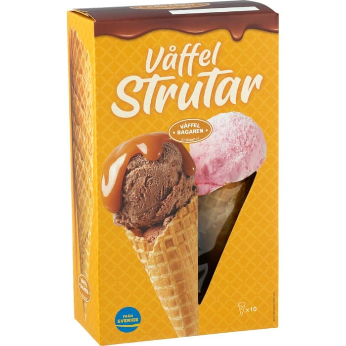 Våffelbagaren Våffelstrutar 10-pack – från Våffelbagaren – 16 kr – hos Delitea