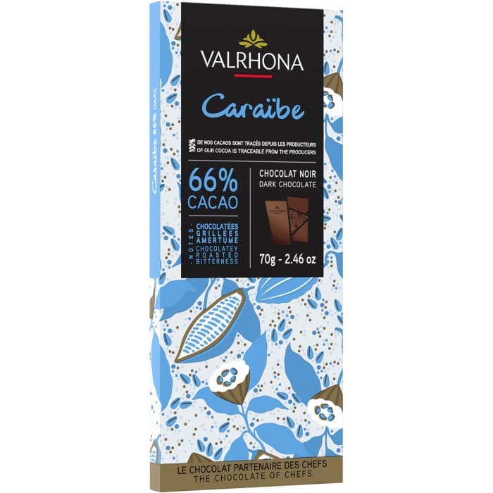 Valrhona Caraïbe 66% 70g – från Valrhona – 74 kr – hos Delitea