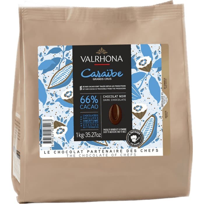 Valrhona Caraibe Mörk 66% 1kg
